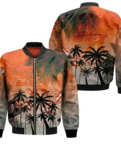 Sam Houston State Bearkats Bomber Jacket 3D Printed Coconut Tree Tropical Grunge - livanniespoon Store