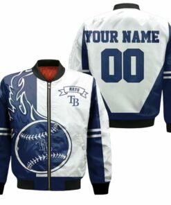 Tampa Bay Rays 3D Customized Pattern Bomber Jacket - livanniespoon Store