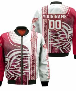Detroit Red Wings 3D Customized Pattern Bomber Jacket - livanniespoon Store