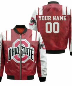 Ohio State Buckeyes Brutus Buckeye 3D Customized Pattern Bomber Jacket - livanniespoon Store