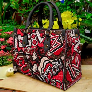 minimalist neutral luxury handbags display