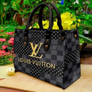 luxury handbag in modern office setting