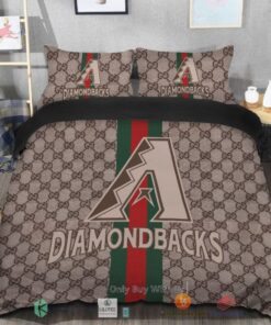 BEST Arizona Diamondbacks Gucci Bedding Set -livanniespoon Store