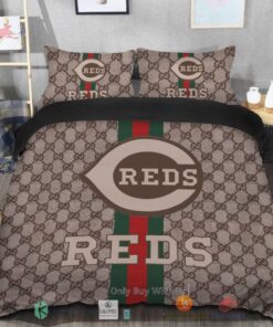 BEST Cincinnati Reds Gucci Bedding Set -livanniespoon Store
