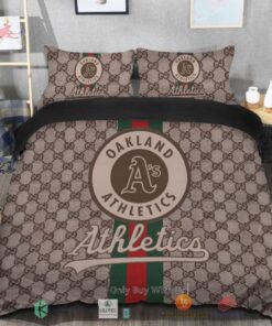 BEST Oakland Athletics Gucci Bedding Set -livanniespoon Store