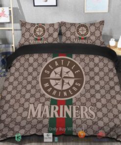 BEST Seattle Mariners Gucci Bedding Set -livanniespoon Store