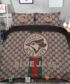 BEST Toronto Blue Jays Gucci Bedding Set -livanniespoon Store