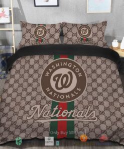 BEST Washington Nationals Gucci Bedding Set -livanniespoon Store