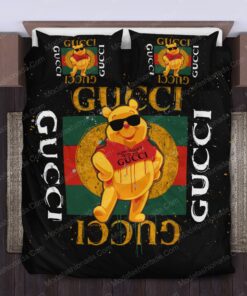Pooh Bear Gucci Luxury Bedding Sets -livanniespoon Store