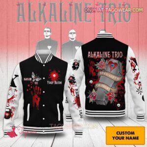 Alkaline Trio Your Coffin Or Mine Personalized Baseball Jacket - livanniestore Store