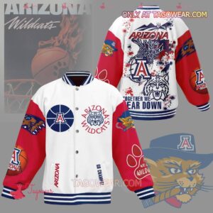 Arizona Wildcats Together We Fear Down Baseball Jacket - livanniestore Store