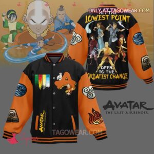 Avatar The Last Airbender Hit The Lowest Point Open To The Greatest Change Baseball Jacket - livanniestore Store
