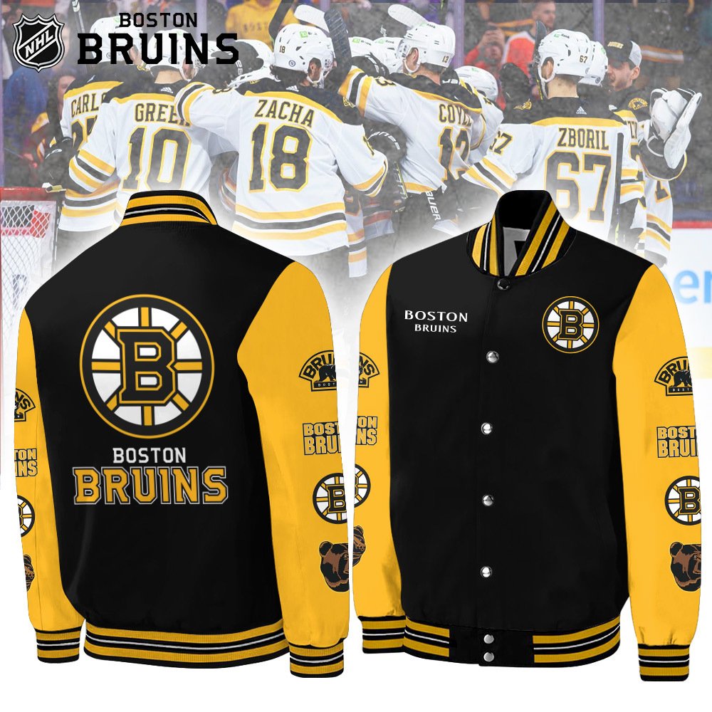 NHL Boston Bruins Baseball Jacket BB160124LNQ9TTT - livanniestore Store