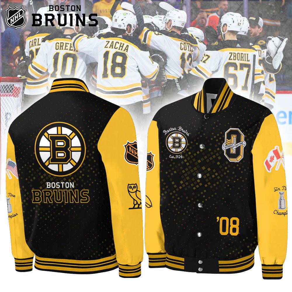 Boston Bruins Baseball Jacket Limited Edition BB230124LNQ2VKH - livanniestore Store