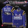 Baltimore Ravens Darkness There And Nothing More Baseball Jacket - livanniestore Store