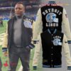 Barry Sanders Detroit Lions Nfl Baseball Jacket - livanniestore Store