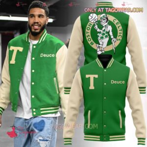 Boston Celtics Jayson Tatum Baseball Jacket - livanniestore Store