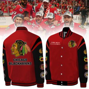 NHL Chicago Blackhawks Baseball Jacket CB020124LNQ3TTT - livanniestore Store