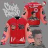 Chris Brown Heartbreak On A Full Moon Baseball Jacket - livanniestore Store
