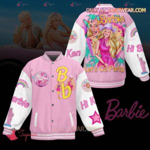 Come On Barbie Let's On Party Baseball Jacket - livanniestore Store