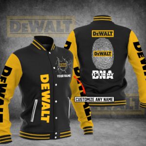 Dewalt Personalized Baseball Jacket DW100124DHN2DKD - livanniestore Store