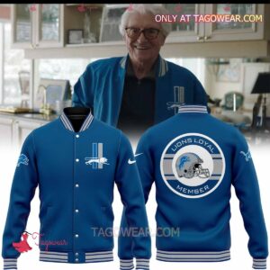 Detroit Lions Loyal Member Baseball Jacket - livanniestore Store