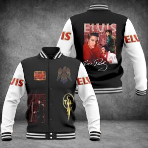 Elvis Presley Purple Baseball Jacket EP050224DHN1DKD - livanniestore Store