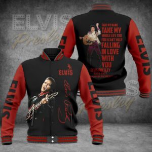 Elvis Presley Baseball Jacket EP23122023M2VKH - livanniestore Store