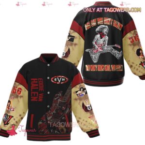 Eddie Van Halen You Say You Don't Know You Won't Know Until You Begin Baseball Jacket - livanniestore Store