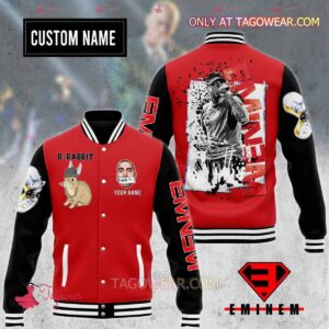 Eminem B-rabbit Personalized Baseball Jacket - livanniestore Store