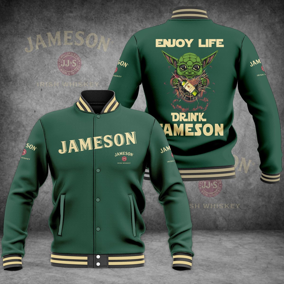 Jameson Enjoy Life Baseball Jacket JMS310523DHN1VKH - livanniestore Store