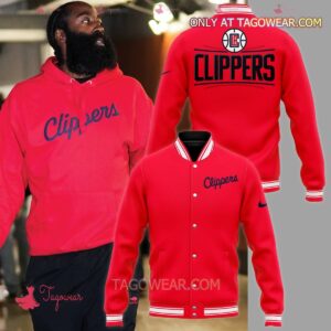 James Harden Los Angeles Clippers Baseball Jacket - livanniestore Store