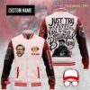 Jurgen Klopp Just Try If We Can Do It Wonderful Personalized Baseball Jacket - livanniestore Store