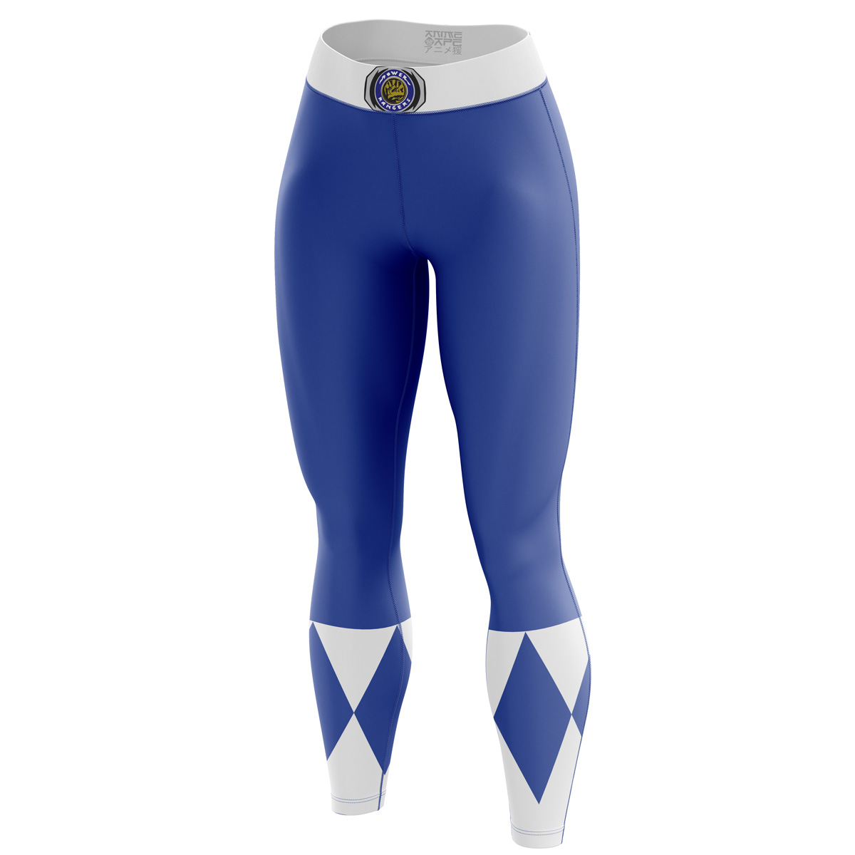 Blue Ranger Mighty Morphin Power Rangers Custom Unisex Leggings Spats Training Tights - Image 3