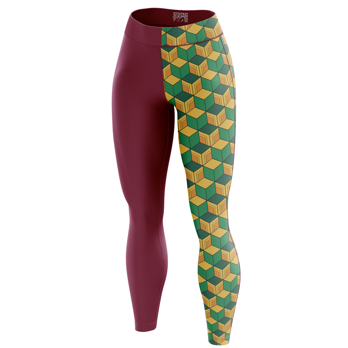 Giyu Tomioka Demon Slayer Custom Unisex Leggings Spats Training Tights - Image 3