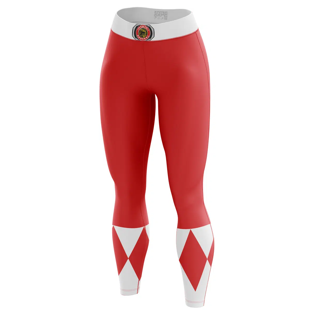 Red Ranger Mighty Morphin Power Rangers Custom Unisex Leggings Spats Training Tights - Image 2