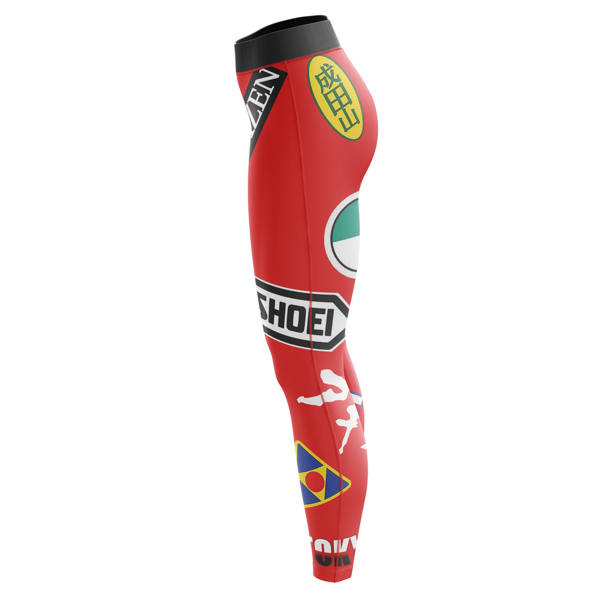 Akira Kaneda Bike Decals Custom Unisex Leggings Spats Training Tights - Image 4