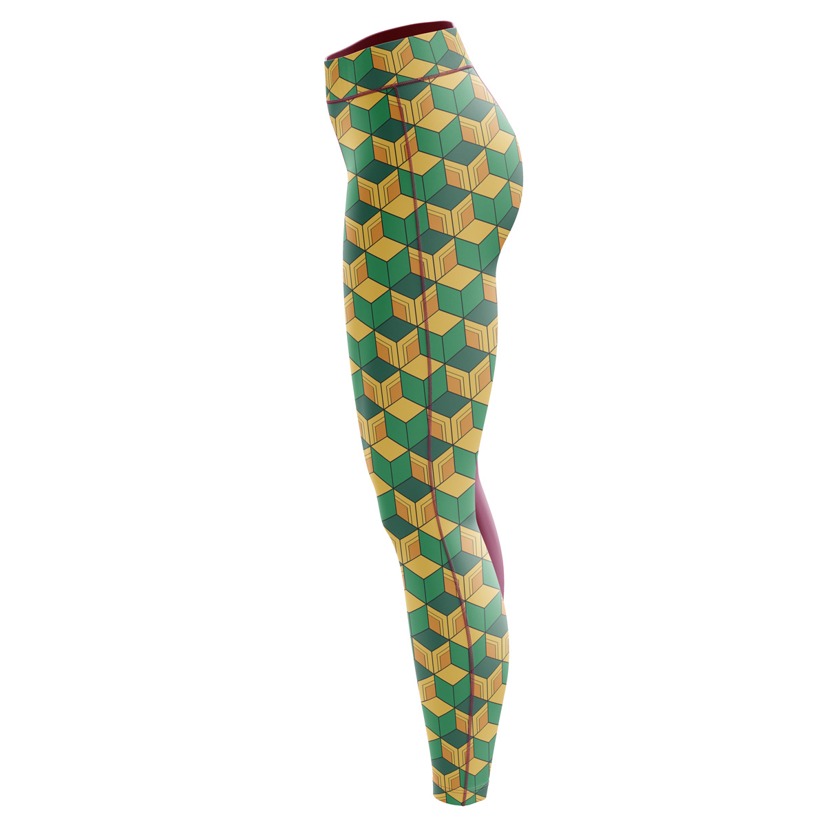 Giyu Tomioka Demon Slayer Custom Unisex Leggings Spats Training Tights - Image 2