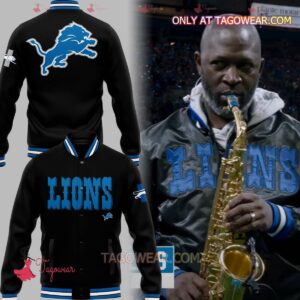 Mike Phillips X Detroit Lions Baseball Jacket - livanniestore Store