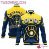 Milwaukee Brewers Mlb Baseball Jacket - livanniestore Store