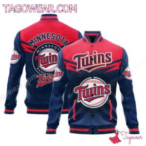 Minnesota Twins Mlb Baseball Jacket - livanniestore Store