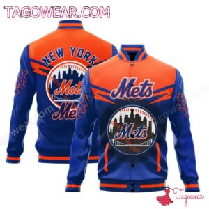 New York Mets Mlb Baseball Jacket - livanniestore Store