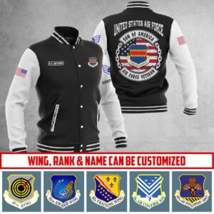 Customized USAF Wings Baseball Jacket #P7377 ? Baseball Jacket - livanniestore Store
