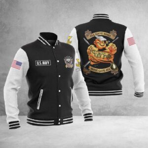 Customized Navy Ratings #P7389 ? Baseball Jacket - livanniestore Store
