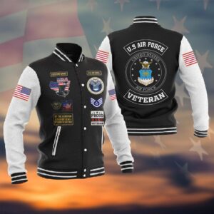Customized US Air Force Veteran Jacket #P8285 ? Baseball Jacket - livanniestore Store