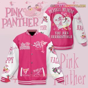 Pink Panther Frankly My Dear You Are Irresistible Baseball Jacket - livanniestore Store