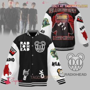 Radiohead For A Minute There I Lost Myself Baseball Jacket - livanniestore Store