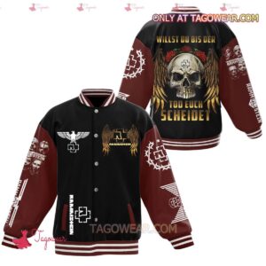 Rammstein Willst Du Bis Der Tod Euch Scheidet Baseball Jacket - livanniestore Store