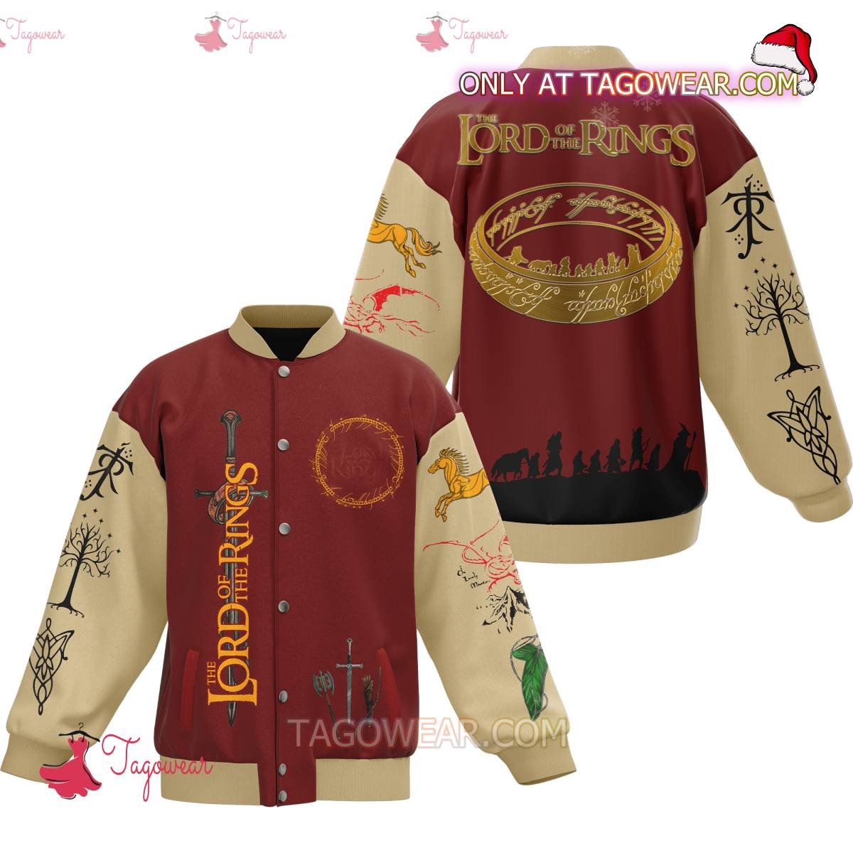 The Lord Of The Rings Baseball Jacket - livanniestore Store