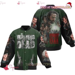 The Walking Dead Fight The Dead Fear The Living Baseball Jacket - livanniestore Store